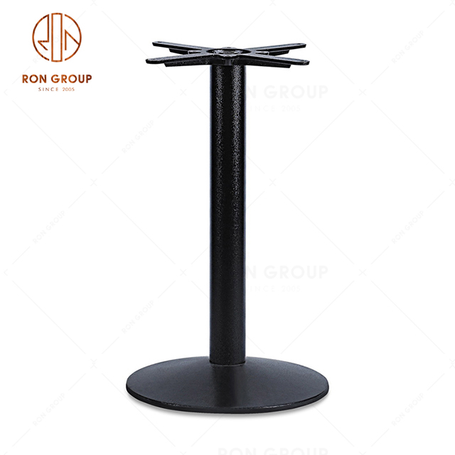 On Sale Canteen Dining Table Leg Black Metal Base For Fast Food Restaurant Fitting