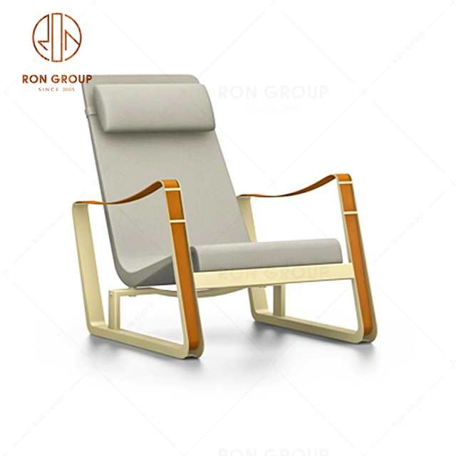 High Quality Italian Light Luxury Leisure Chair Living Room PU Leather Armchair