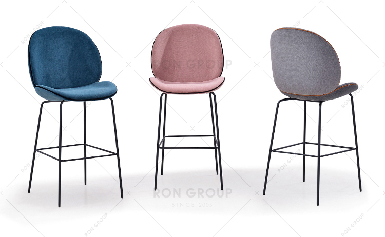 Factory Wholesale Modern Design Metal Leisure Chair Metal Bar Chair For Restaurant & Coffee Shop
