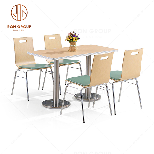 Cheap Price Mcdonald's KFC Table And Chair Snack Bar Dining Table Set