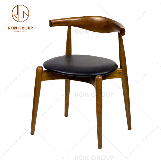 Commercial High Quality Solid Wood Chair Leisure Wooden Chair For Restaurant & Coffee Shop