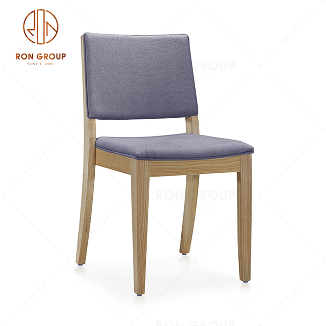  Wholesale high quality dining room furniture modern PU/leather/fabric seat top dining chairs wooden legs restaurant chairs.