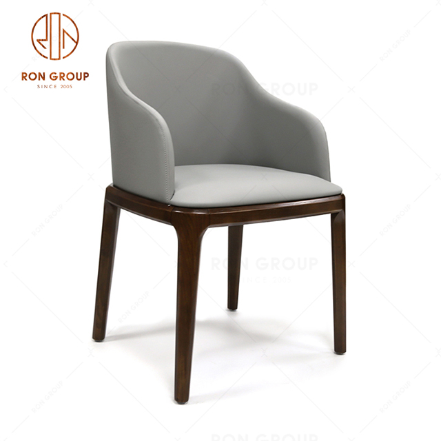 Cheap Price Restaurant Furniture PU Leather With Wooden Frame  Buffet Dining Chair