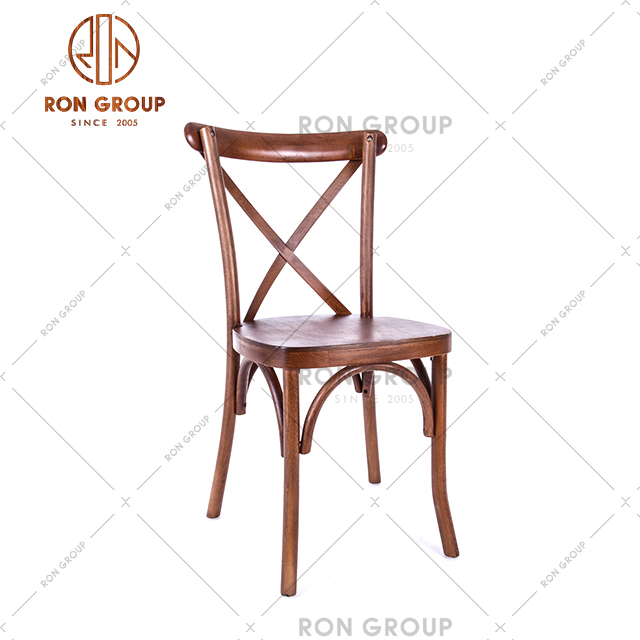 Factory custom made solid wood chairs with different colored surfaces