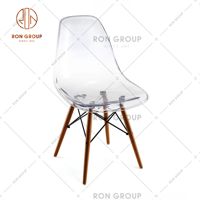 Factory Hot Sale Restaurant Furniture Transparent Crystal Acrylic Dining Chair For Bar & Cafe Tiffancy Wedding Seat