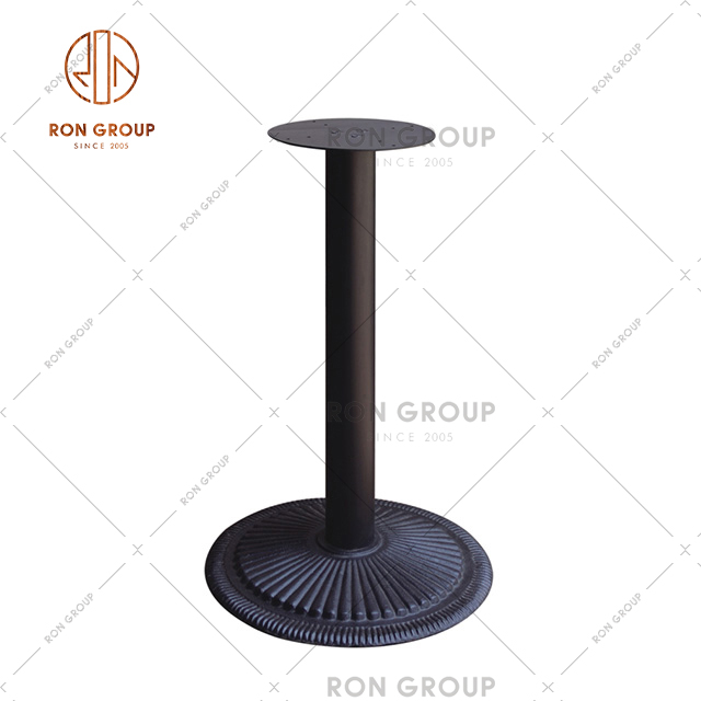 Metal black round table base for restaurant & bar & coffee house furniture fittings