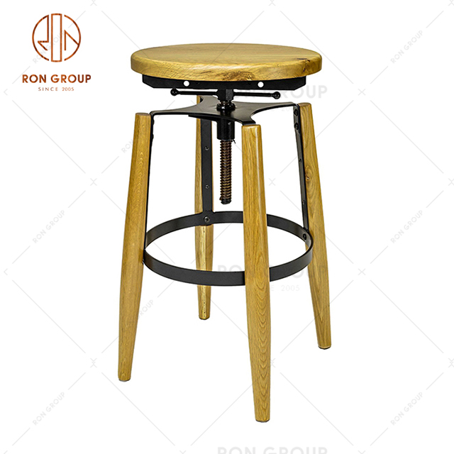 Factory Outlet High Quality Star Hotel Furniture Steel Bar Stool For Restaurant And Cafe