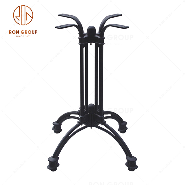 Factory Wholesale Price Black Metal Table Base Hotel Bar Table Leg Fitting