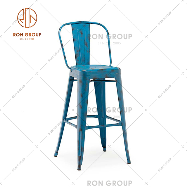 China Factory Outlet Bar Furniture Metal Bar Chair For Restaurant And Coffee Shop