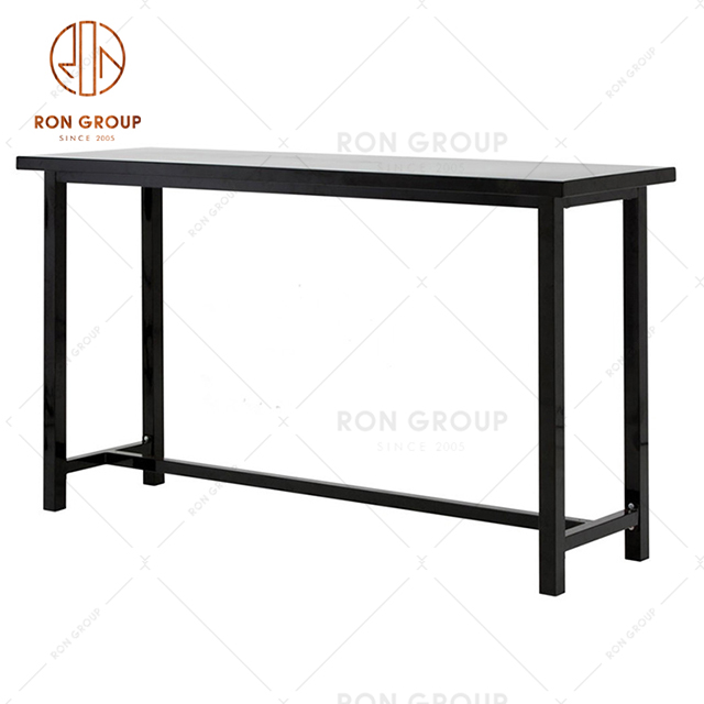 Commercial top pick rectangle dining table for canteen & cafe & restaurant
