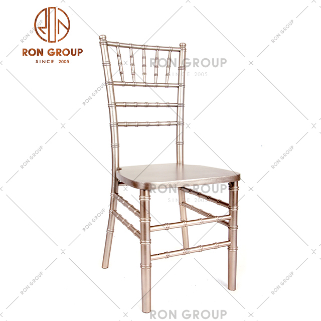 Wedding wooden chair with elegant champagne color