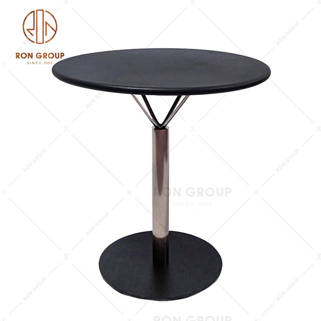 High Quality Coffee Shop Furniture Metal Dining Table For Hotel & Club & Bar