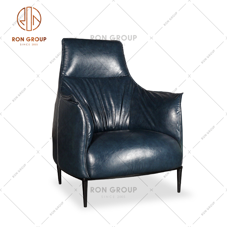Hot Sale Retro Furniture Restaurant Chair PU Leather Leisure Chair For Cafe
