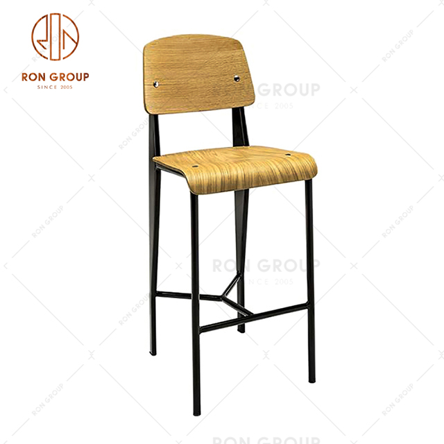 GA1701C-75STW Commercial Factory Cheap Price Hotel Leisure Chair Restaurant Colorful Steel Bar Chair