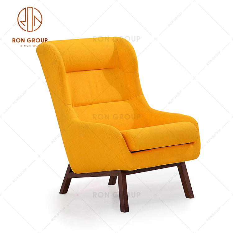 Wholesale Wooden Frame Fabric Leisure Sofa for Restaurant Coffee Shop & Home