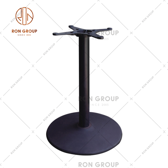 High Quality Black Powder Coat Dining Table Base With Metal Frame For Coffee Shop & Restaurant & Bar