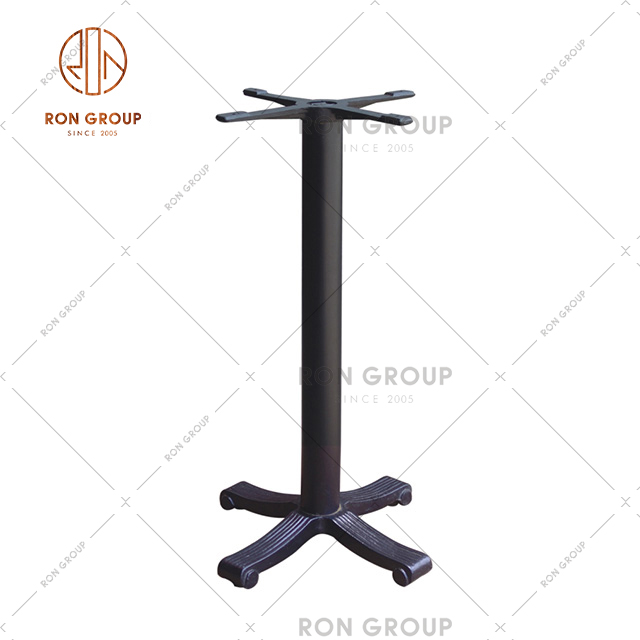 Hot Sale Black Powder Coat Coffee Table Base Bar Furniture Bar Table Metal Leg