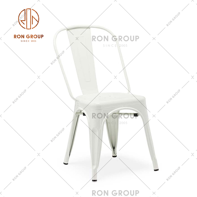 High Quality Colorful Restaurant Dining Chair Outdoor Metal Leisure Chair