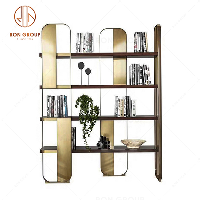 Multi-layer stainless steel bookcase