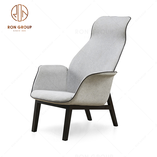 Chain Hotel Furniture Wooden Frame With PU Leather/Factory Leisure Chair For Lobby