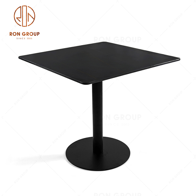 Factory Outlet Restaurant Metal Dining Table Square Coffee Table For Buffet