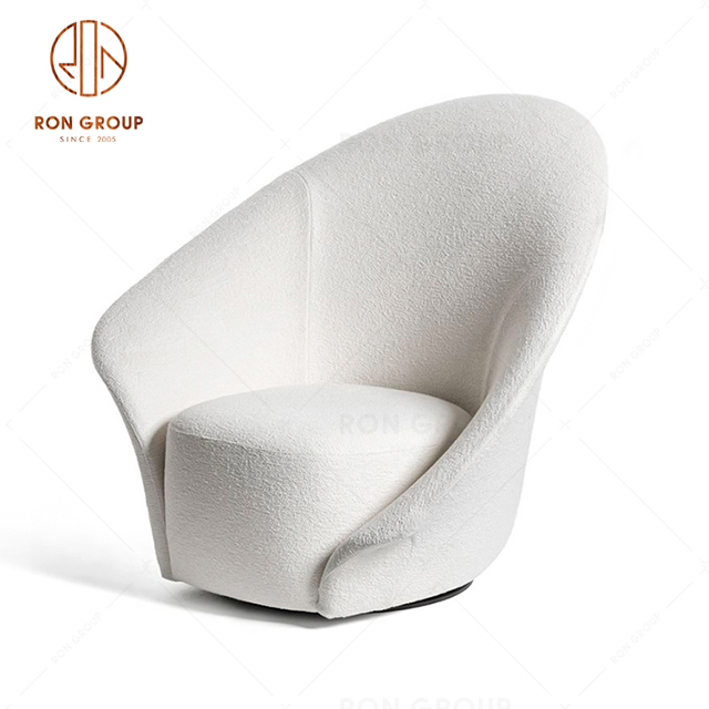 Supply Hotel Furniture Lobby Lounge Fabric Leisure Chair Single Sofa Seating