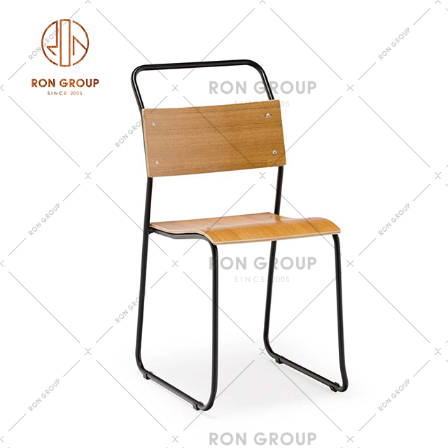 On Sale Metal Furniture Set School Study Chair Outdoor Restaurant Dining Chair