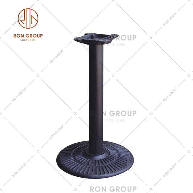 Factory Outlet Restaurant Furniture Dining Table Metal Base With Black Color And Strong Bearing Capacity