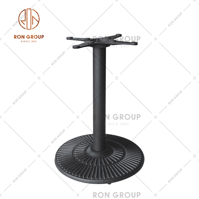 Popular Classic Style Black Powder Coat Table Base With Black Color And Strong Bearing Capacity For Restaurant & cafe & bar