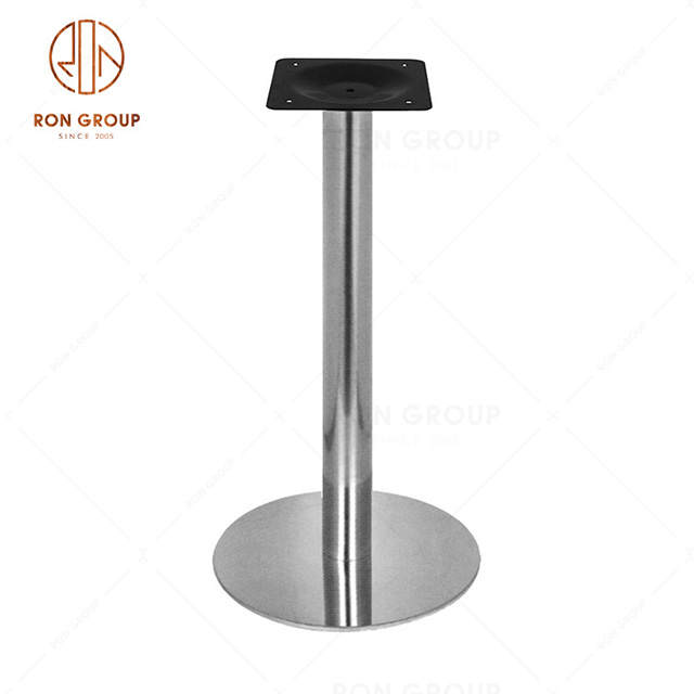 Supply Restaurant Dining Table Base Metal Bar Table Leg Stainless Steel Furniture Fitting