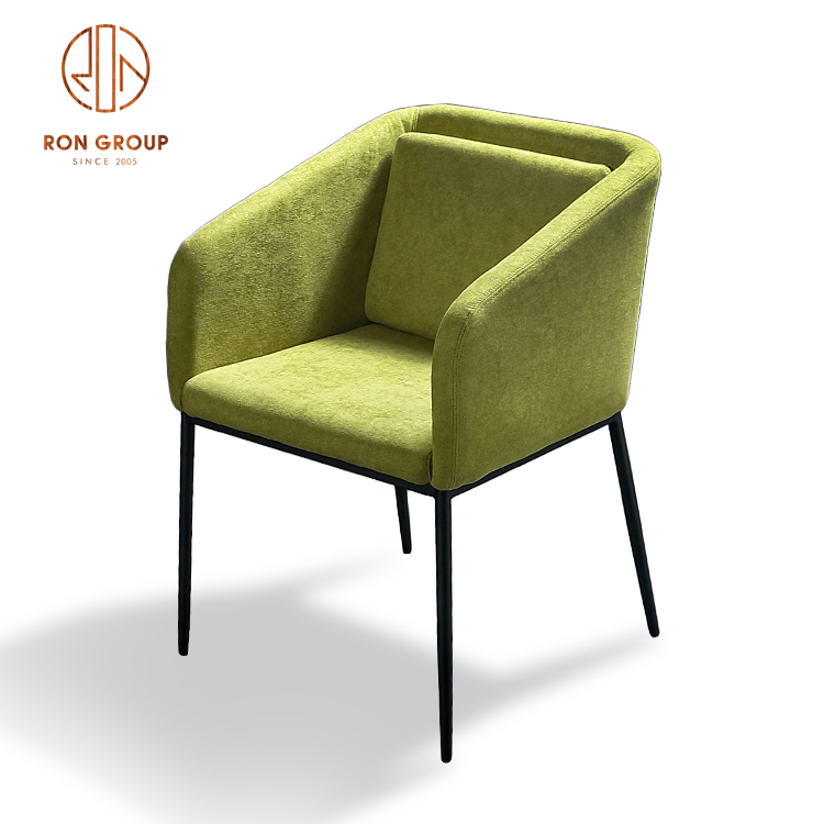 Wholesale Modern Design Furniture Lint Fabric Leisure  Chair for Cafe and Restaurant Club Use