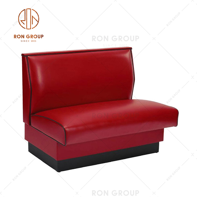 High Quality Red Sofa Booth Customized Booth Sofa For Restaurant & Coffee Shop