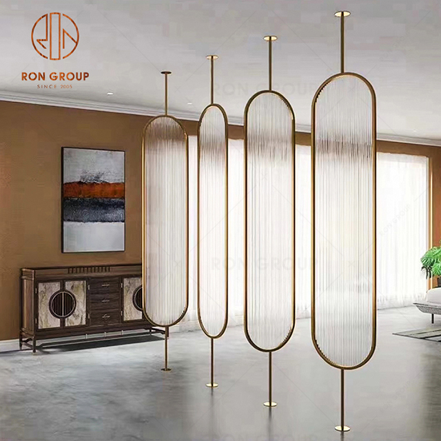 Metal decorative gold stainless steel room partition divider