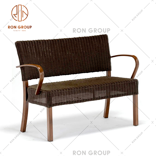 Hot Sale Outdoor Rattan With Aluminum Chair And Table For Hotel And Patio