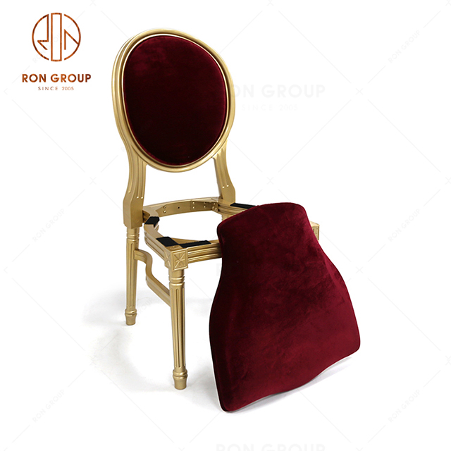 High Quality Wedding Resin Dining Chair With Soft Cushion Seat For Hotel & Restaurant & Event & Party