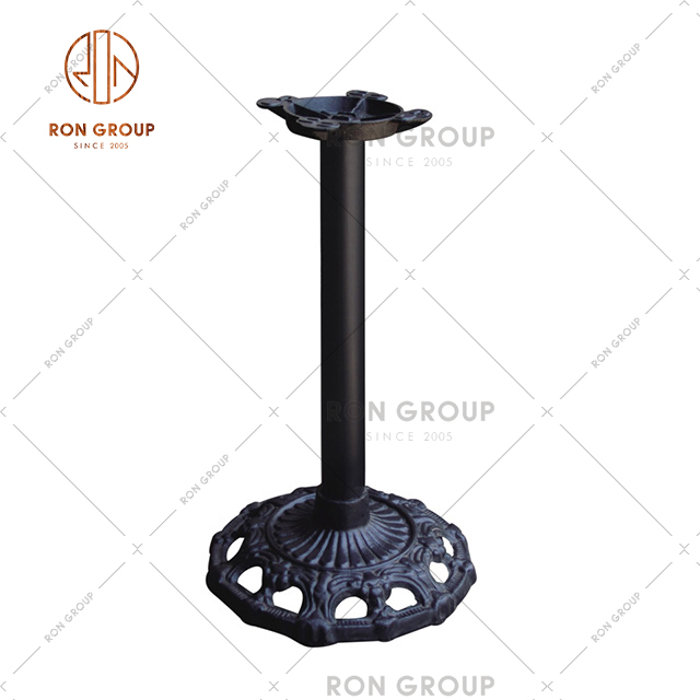 Unique Design Garden Table Leg Black Powder Coat Dining Table Pedestal