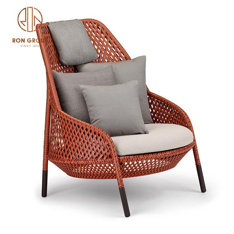Patio Aluminum Garden Wicker Sofa Chair Set Furniture Rattan Outdoor Furniture