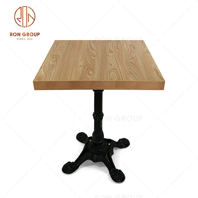Hot sales square wood grain log color table top