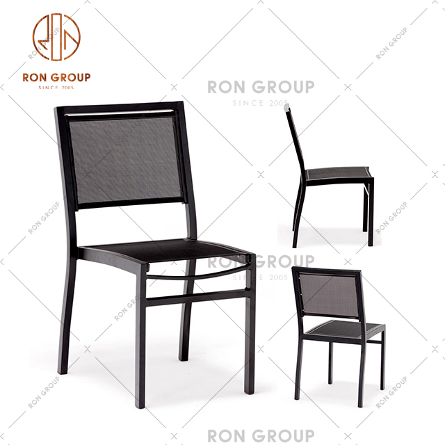 Chain Manufactory Outlet Aluminum Chair Metal Dining Chair For Coffee Shop