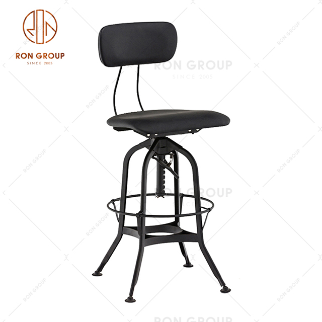 GA402C-65STP Factory Outlet Swivel Metal Chair Steel Bar Chair For Restaurant And Coffee Shop