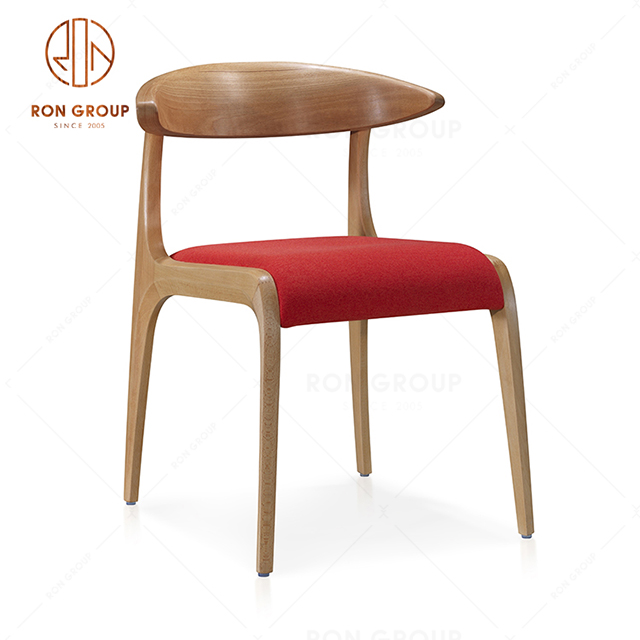 Commercial Factory Wholesale Price Red Leisure Dining Chair For Coffee Shop Hotel 