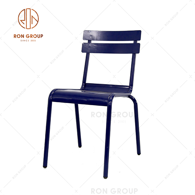 High Quanlity Customized Color Metal Iron Dinning Chair For Restaurant Wedding Party Garden