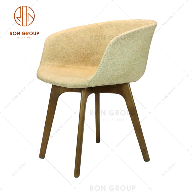 Commercial  Factory Wholesale Simple French Design Chair With Wooden Frame For Restaurant Lounge Hotel Club