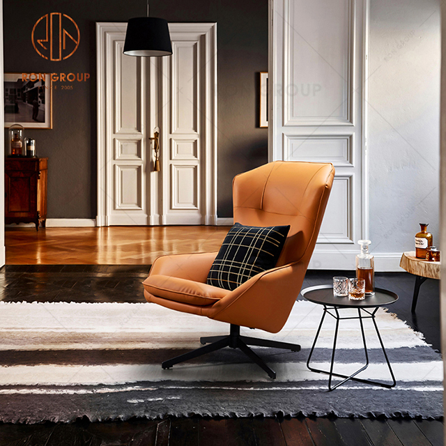 High Quality PU Leather Leisure Chair Hotel Lobby Single Sofa Set