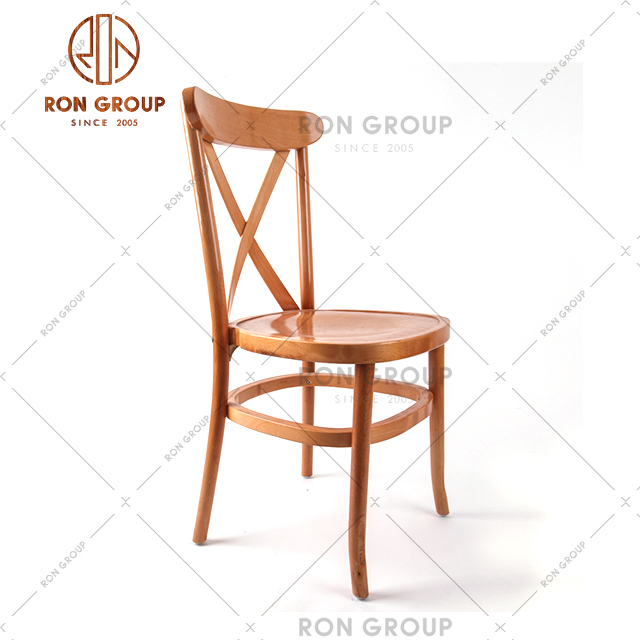 High Quality Chair Restaurant Dedicated Luxury Fruitwood Frame With Color Optional