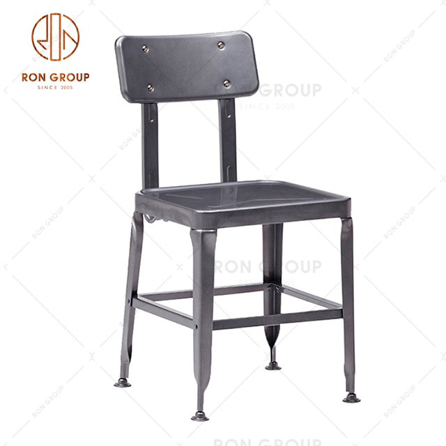 GA501C-45ST New Style Resturant & Coffee Shop Durable Stackable Metal Dinning Chair 