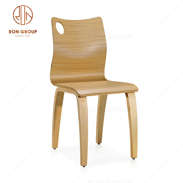 High Quality Fast Food Restaurant Furniture Buffet Wooden Dining Chair