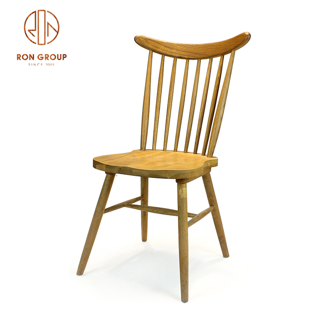 Factory Made Simple Solid Wood Dining Chair for Home, Hotel and Restaurant