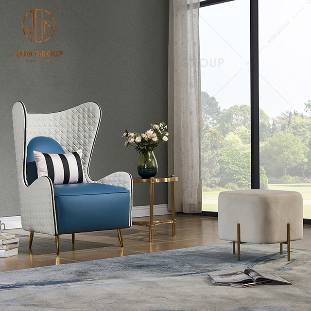 Factory Wholesale Italian Light Luxury Furniture Customized PU Leather Leisure Chair