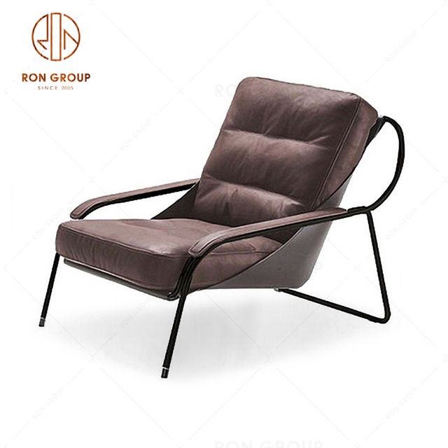 Hot Sale Colorful Leisure Chair Hotel Lobby PU Leather Single Sofa Set